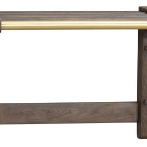Hnědý dubový nástěnný věšák ROWICO INVERNESS 45 x 32 cm  - Výška32 cm- Šířka 45 cm