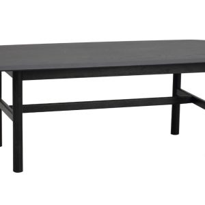 Černý dubový konferenční stolek ROWICO HAMMOND 135 x 62 cm  - Výška45 cm- Šířka 135 cm