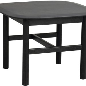 Černý dubový konferenční stolek ROWICO HAMMOND 62 x 62 cm  - Výška45 cm- Šířka 62 cm
