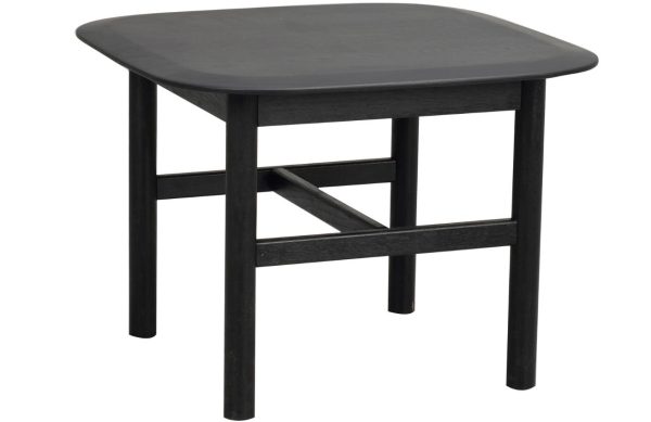 Černý dubový konferenční stolek ROWICO HAMMOND 62 x 62 cm  - Výška45 cm- Šířka 62 cm