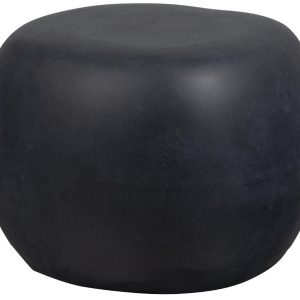 Hoorns Černý betonový konferenční stolek Peblo 50 cm  - Výška35 cm- Šířka 50 cm