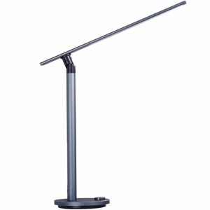 Šedá kovová stolní lampa Halo Design Office Ideal Light  - Výška46 cm- Průměr 15
