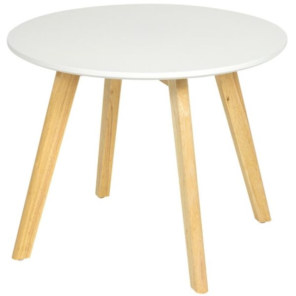 Bílý lakovaný dětský stolek Quax Walsh 60 cm  - Průměr60 cm- Výška 48 cm