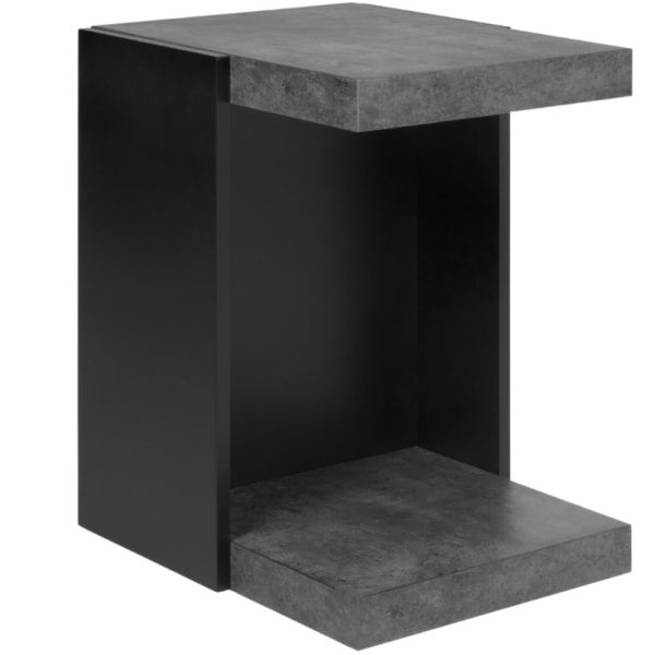 Betonově šedý odkládací stolek TEMAHOME Klaus 45 x 38 cm  - Výška55 cm- Šířka 45 cm