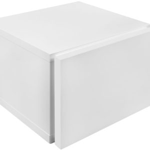 Bílý noční stolek TEMAHOME Float 45 x 43 cm  - Výška31 cm- Šířka 45 cm