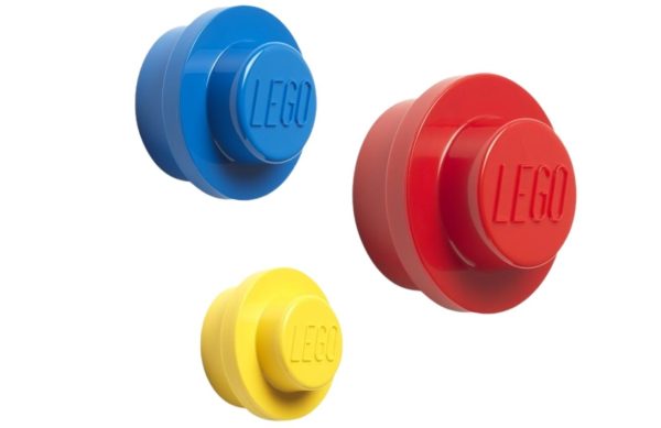 Set tří pestrobarevných věšáků LEGO® Storage II.  - Průměr47/79/94 mm- Věšák 100 % Polypropylen