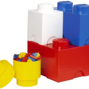 Sada čtyř pestrých úložných boxů LEGO® Storage  - Výška33 cm- Šířka 25 cm