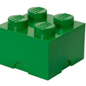 Tmavě zelený úložný box LEGO® Smart 25 x 25 cm  - Výška18 cm- Šířka 25 cm
