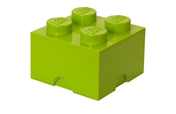 Světle zelený úložný box LEGO® Smart 25 x 25 cm  - Výška18 cm- Šířka 25 cm