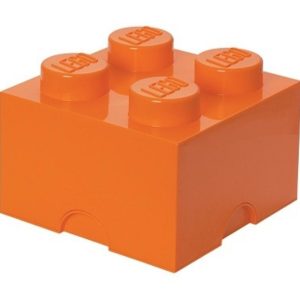 Oranžový úložný box LEGO® Smart 25 x 25 cm  - Výška18 cm- Šířka 25 cm