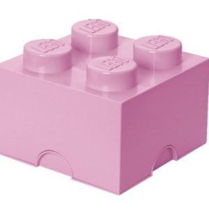 Světle růžový úložný box LEGO® Smart 25 x 25 cm  - Výška18 cm- Šířka 25 cm