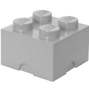 Světle šedý úložný box LEGO® Smart 25 x 25 cm  - Výška18 cm- Šířka 25 cm