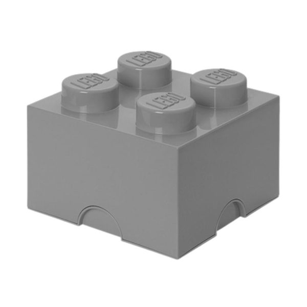 Šedý úložný box LEGO® Smart 25 x 25 cm  - Výška18 cm- Šířka 25 cm