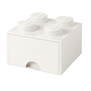 Bílý úložný box LEGO® Storage 25 x 25 cm  - Výška18 cm- Šířka 25 cm