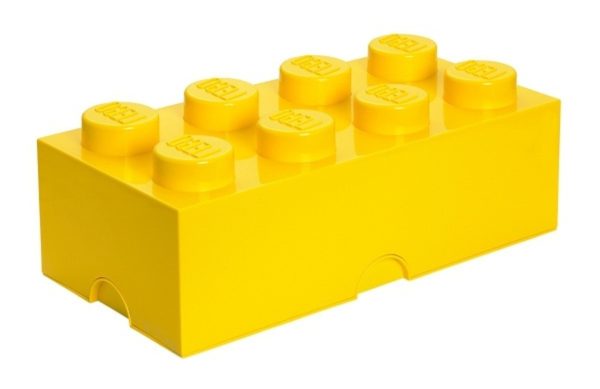 Žlutý úložný box LEGO® Smart 25 x 50 cm  - Výška18 cm- Šířka 50 cm