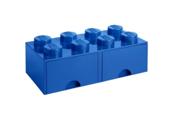 Modrý úložný box LEGO® Storage 25 x 50 cm  - Výška18 cm- Šířka 50 cm