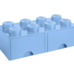 Světle modrý úložný box LEGO® Storage 25 x 50 cm  - Výška18 cm- Šířka 50 cm