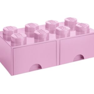 Růžový úložný box LEGO® Storage 25 x 50 cm  - Výška18 cm- Šířka 50 cm