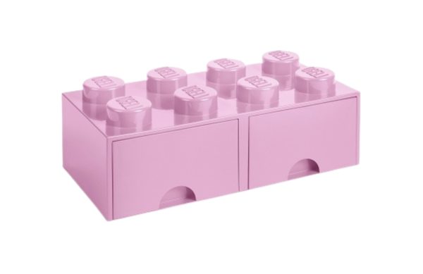 Růžový úložný box LEGO® Storage 25 x 50 cm  - Výška18 cm- Šířka 50 cm