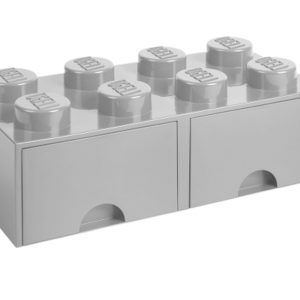 Světle šedý úložný box LEGO® Storage 25 x 50 cm  - Výška18 cm- Šířka 50 cm