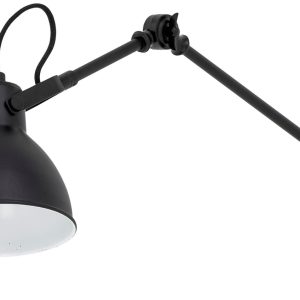 Černá kovová nástěnná lampa Bloomingville Jili 16 cm  - výška37 cm- šířka 53 cm