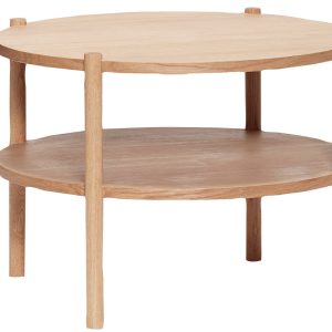 Dubový konferenční stolek Hübsch Acorn 60 cm  - výška44 cm- průměr 60 cm
