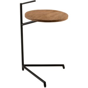 Mangový odkládací stolek J-line Bynes 39 x 42 cm  - výška64 cm- šířka 39 cm