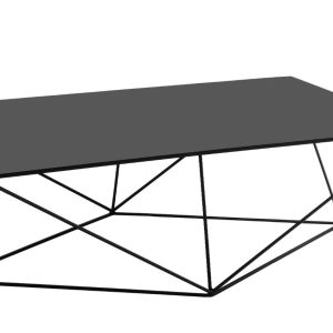 Nordic Design Kovový konferenční stolek Deryl 140x80 cm  - Výška45 cm- Šířka 140 cm