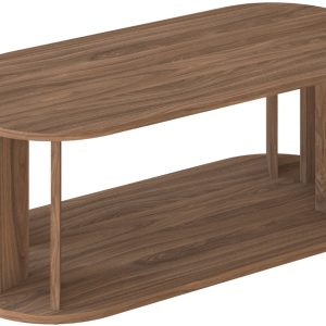 Hnědý ořechový konferenční stolek TEMAHOME Nora 110 x 50 cm  - výška51 cm- šířka 110 cm