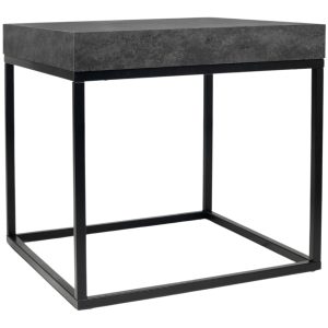 Betonově šedý konferenční stolek TEMAHOME Petra 55 x 55 cm  - Výška53 cm- Šířka 55 cm