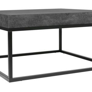Betonově šedý konferenční stolek TEMAHOME Petra 75 x 75 cm  - Výška38 cm- Šířka 75 cm