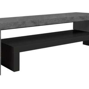 Betonově šedý TV stolek TEMAHOME Cliff 235 x 38 cm  - Výška20/40 cm- Šířka 125/235 cm