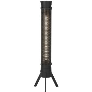 Černá kovová stojací lampa LABEL51 Tube 93 cm  - Výška93 cm- Průměr 24 cm