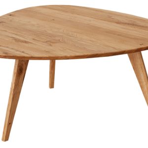 Dubový konferenční stolek KATMANDU Orbetello 95 x 96 cm  - Šířka96 cm- Hloubka 95 cm