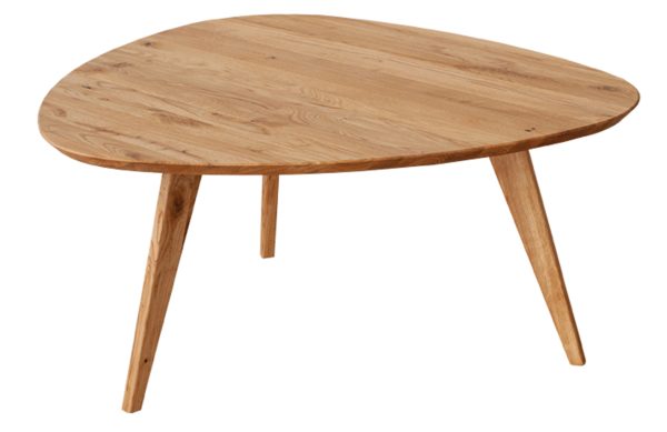 Dubový konferenční stolek KATMANDU Orbetello 95 x 96 cm  - Šířka96 cm- Hloubka 95 cm