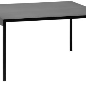 Nordic Design Černý kovový konferenční stolek Narvik 80 cm  - Výška45 cm- Šířka 80 cm