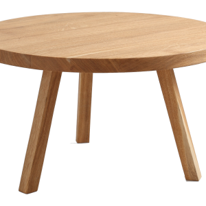 Nordic Design Přírodní masivní konferenční stolek Tre Ø 80 cm  - Průměr desky80 cm- Výška 45 cm