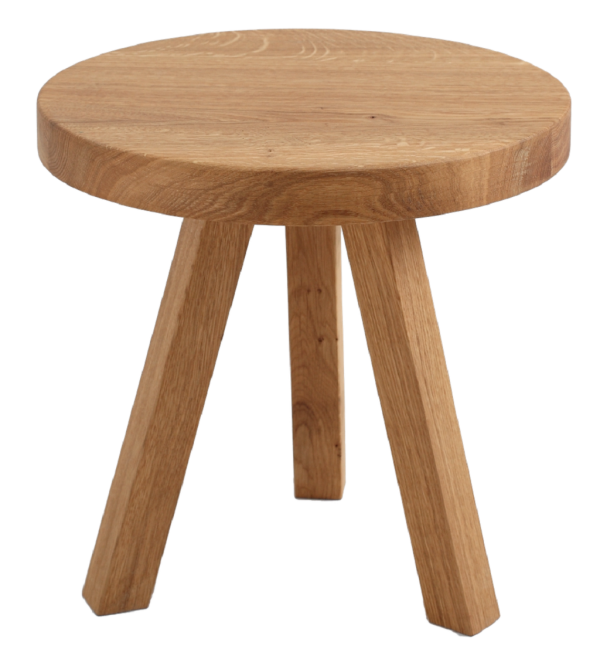 Nordic Design Přírodní masivní odkládací stolek Tre Ø 40 cm  - Průměr40 cm- Výška 40 cm