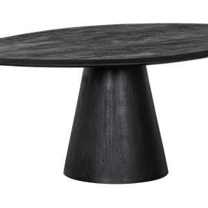 Hoorns Černý mangový konferenční stolek Poselt 120 x 80 cm  - Šířka120 cm- Hloubka 80 cm