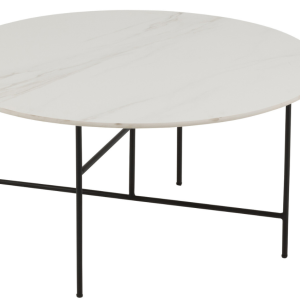 Bílý porcelánový konferenční stolek J-line Malak 80 cm  - Výška40