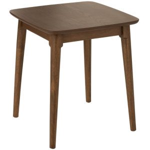 Hnědý dřevěný odkládací stolek J-line Woden 45 x45 cm  - Výška51 cm- Šířka 45 cm