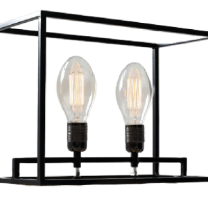 Nordic Design Černá kovová stolní lampa Weric  - Šířka20 cm- Hloubka 40 cm