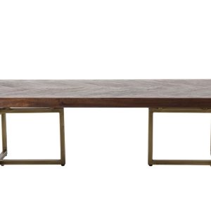 Hnědý dřevěný konferenční stolek DUTCHBONE Class 120 x 60 cm  - Šířka120 cm- Výška 35 cm