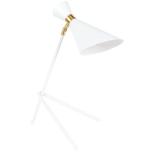 Bílá stolní lampa ZUIVER SHADY  - Hloubka stínidla28 cm- Šířka stínidla 14