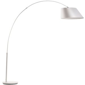 Bílá stojací lampa ZUIVER ARC  - Průměr stínidla40/60 cm- Výška stínidla 25 cm