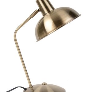 Time for home Zlatá kovová stolní lampa Redion  - Výška37 cm- Stínidlo 19