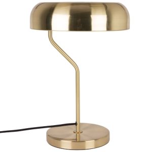 Zlatá stolní lampa DUTCHBONE Eclipse  - Průměr30 cm- Výška 42 cm