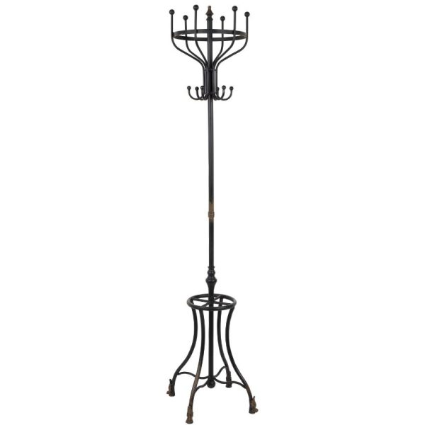 Černý věšák DUTCHBONE Flavi  - Průměr50 cm- Výška 193 cm