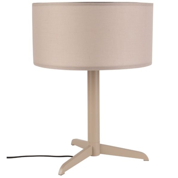 Hnědá stolní lampa ZUIVER SHELBY  - Výška stínidla18 cm- Průměr stínidla 36 cm