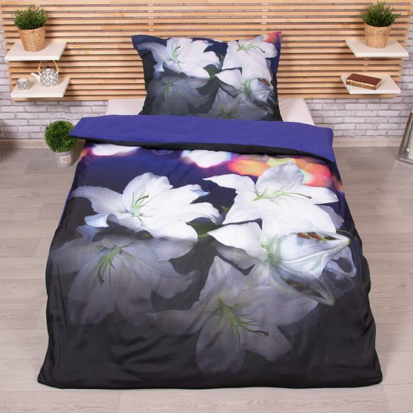 TP 3D povlečení 140x200+70x90 White lily  - -